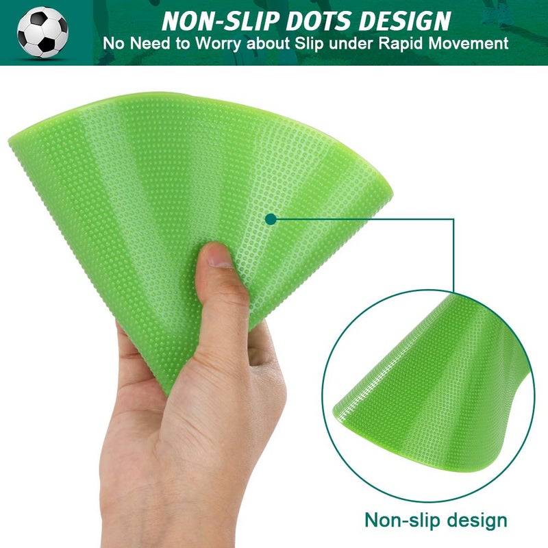 TuXHui Spot Markers 9 Inch 10 Inch Non Slip Rubber Agility Markers Flat Field Cones Floor Dots for Soccer Basketball Sports Speed Agility Training and Drills - Image 4